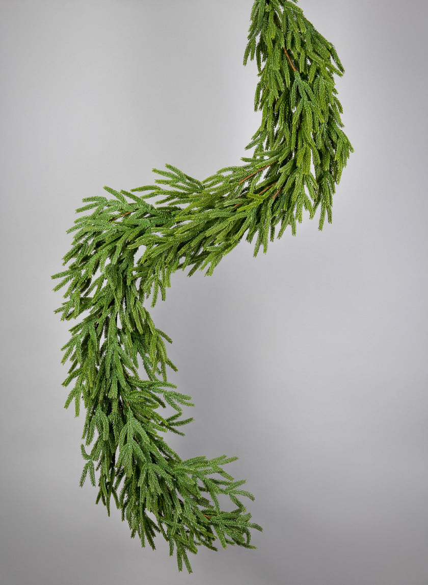 6ft Real Touch Tasmanian Cedar Garland Decor Jamaligarden