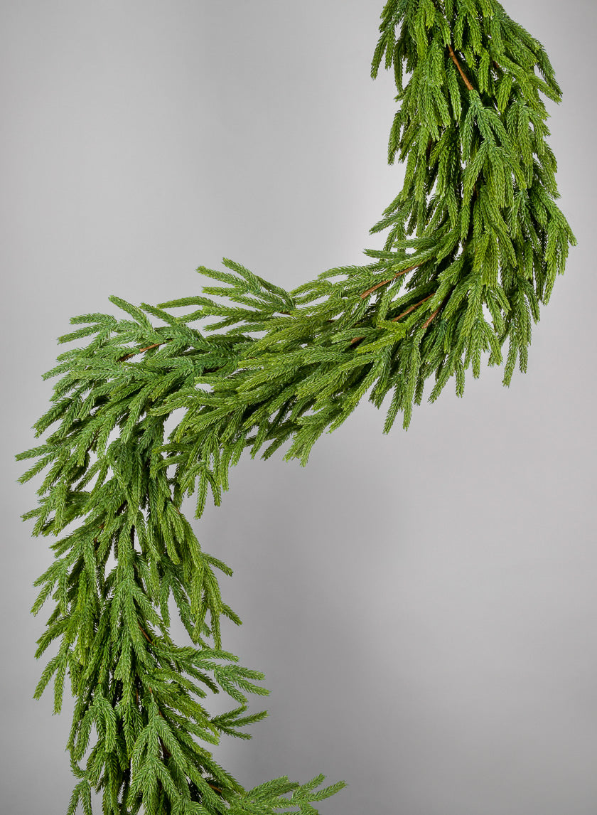 6ft Real Touch Tasmanian Cedar Garland Decor Jamaligarden