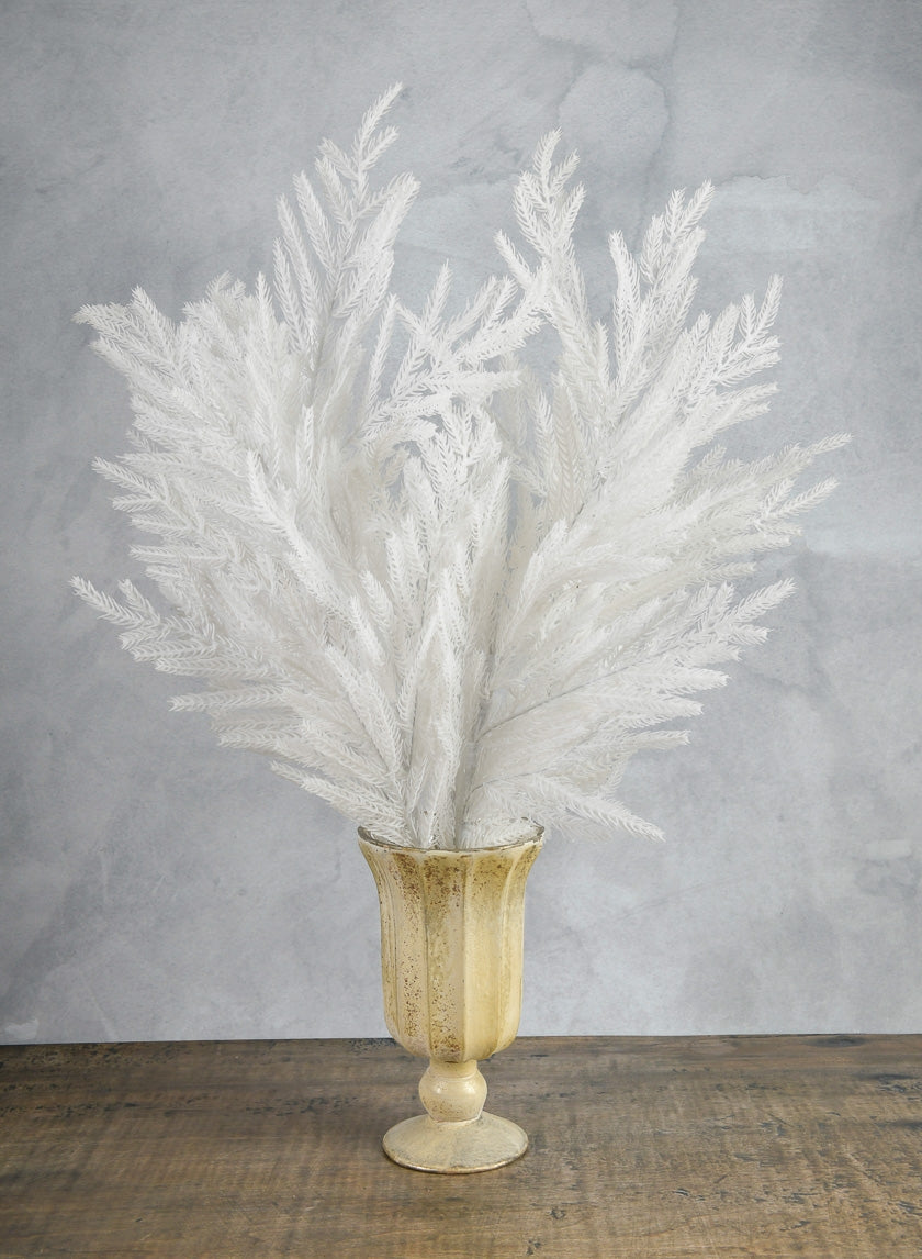 32in Long White Real Touch Pine Pick Decor Jamaligarden