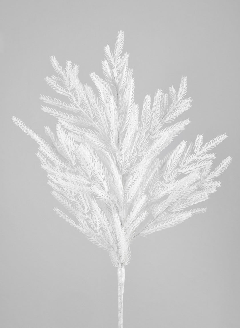 32in Long White Real Touch Pine Pick Decor Jamaligarden