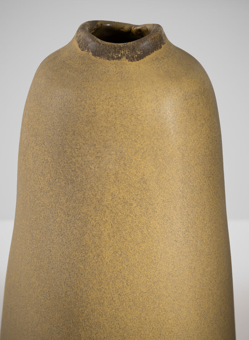 11in Tall Amund Sand Mustard Ceramic Deco Vase Decor Jamaligarden