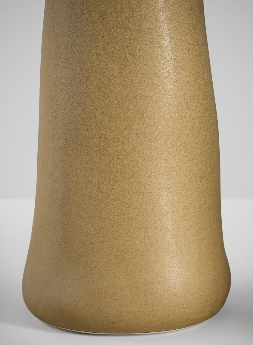 11in Tall Amund Sand Mustard Ceramic Deco Vase Decor Jamaligarden