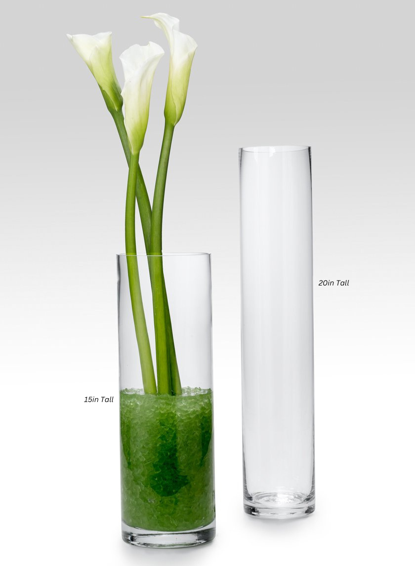 Tall Clear Glass Cylinders Decor Jamaligarden
