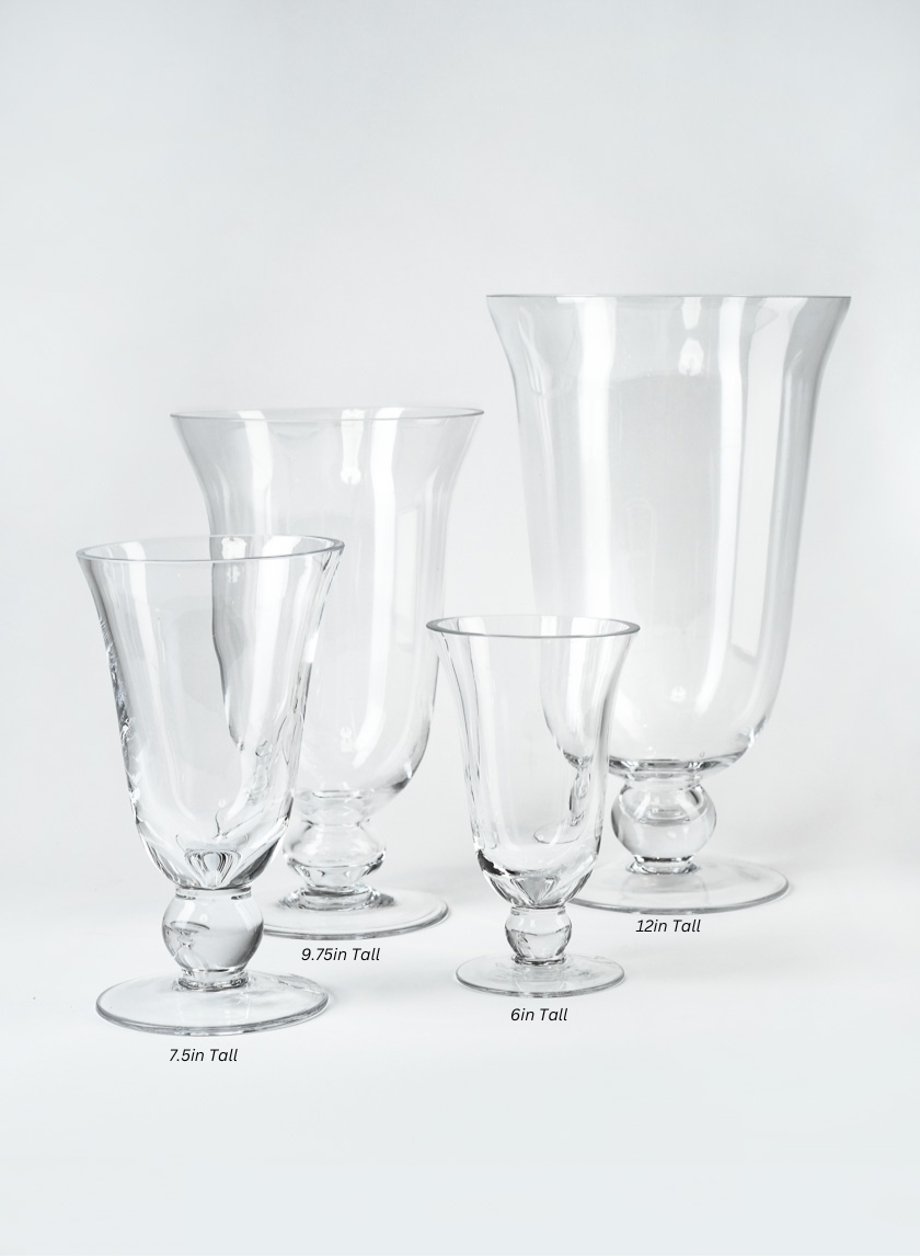 Vienna Clear Glass Urns Decor Jamaligarden