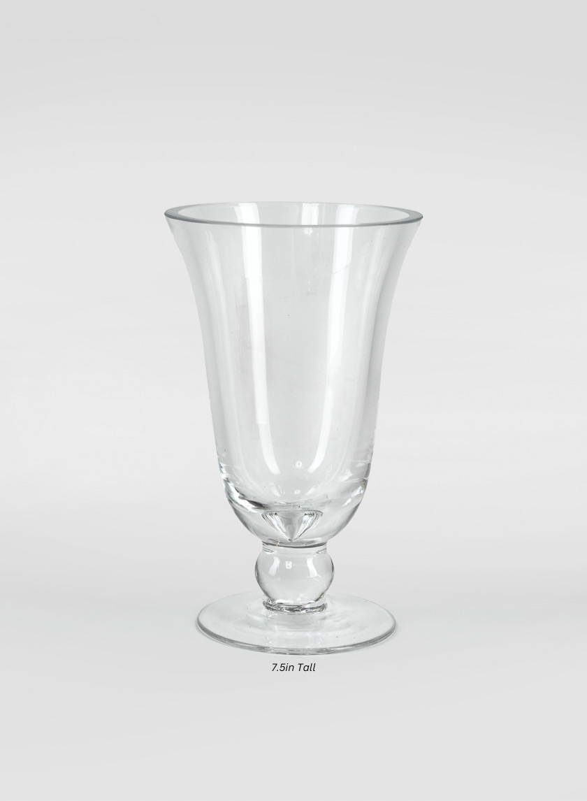 Vienna Clear Glass Urns Decor Jamaligarden 7.5in Tall EACH