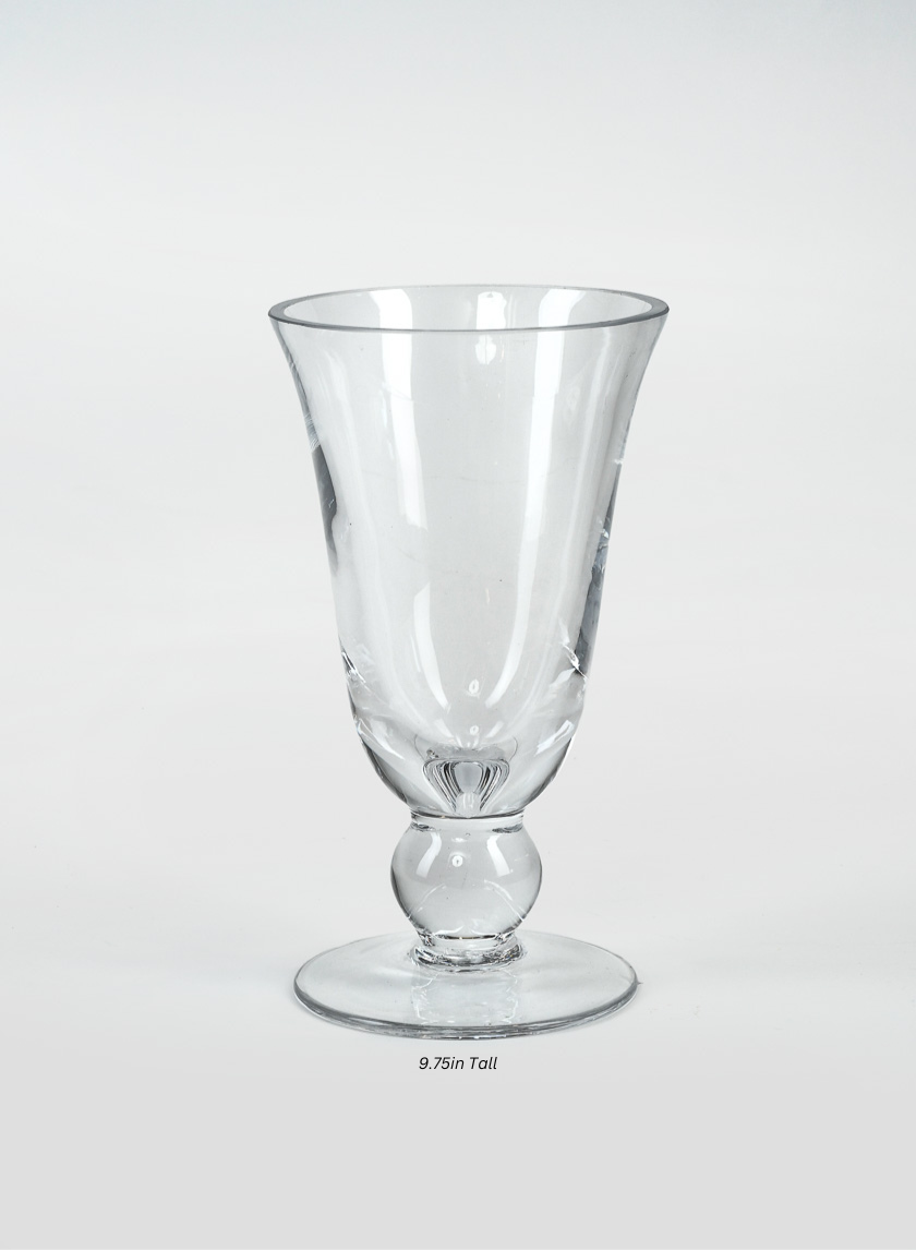 Vienna Clear Glass Urns Decor Jamaligarden 9.75in Tall EACH