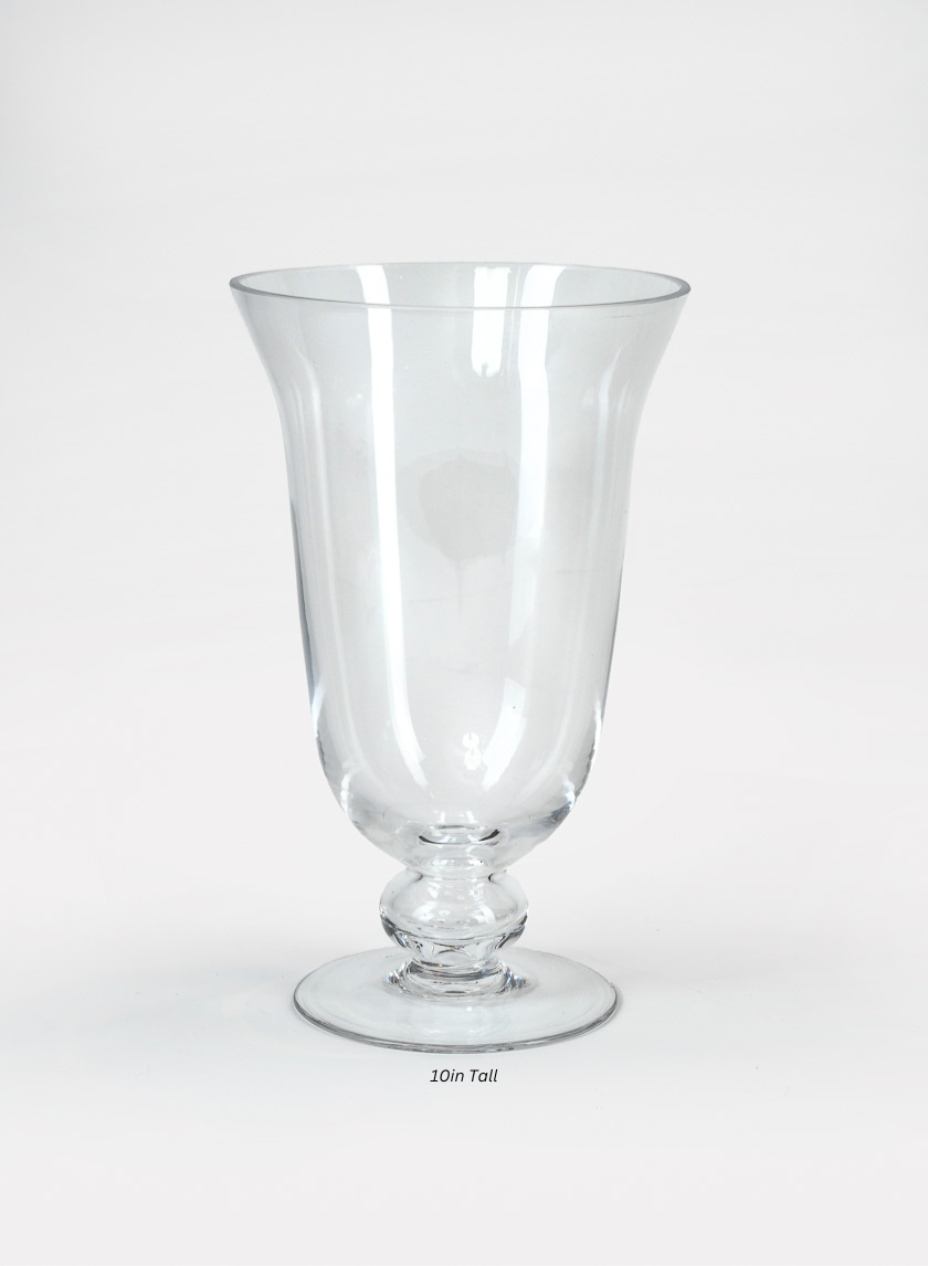 Vienna Clear Glass Urns Decor Jamaligarden 10in Tall EACH