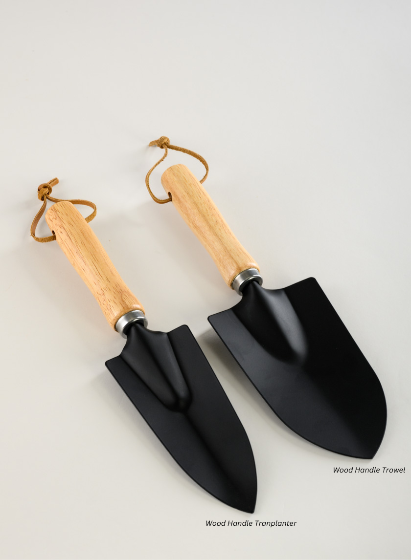 Wood Handle Tranplanter and Trowel Decor Jamaligarden