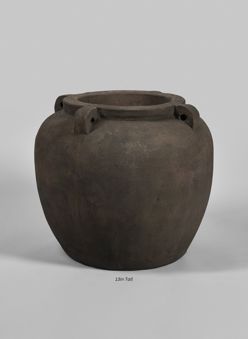 Petra Aged Black Amphora Vase Decor Jamaligarden 13in Tall EACH