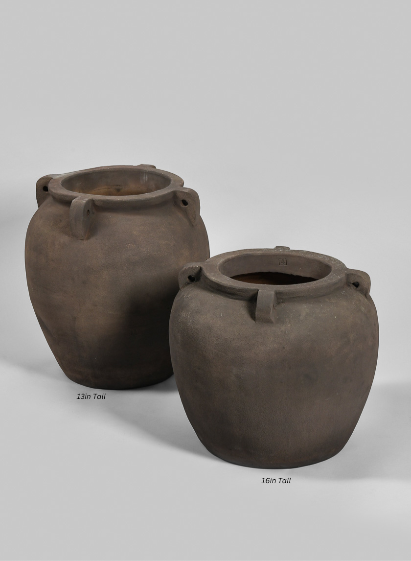 Petra Aged Black Amphora Vase Decor Jamaligarden
