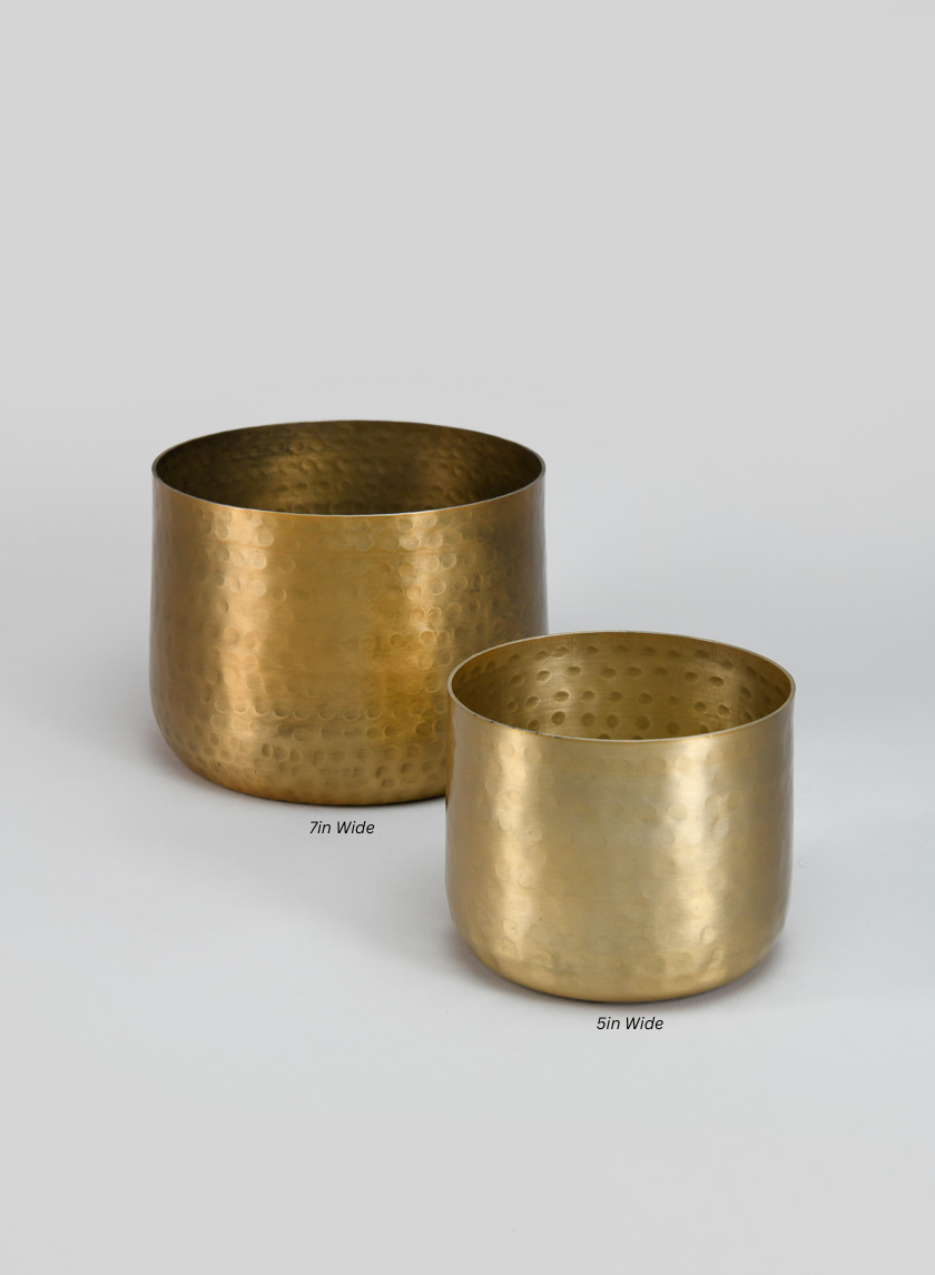 Mysore Brass Look Aluminum Pot Decor Jamaligarden