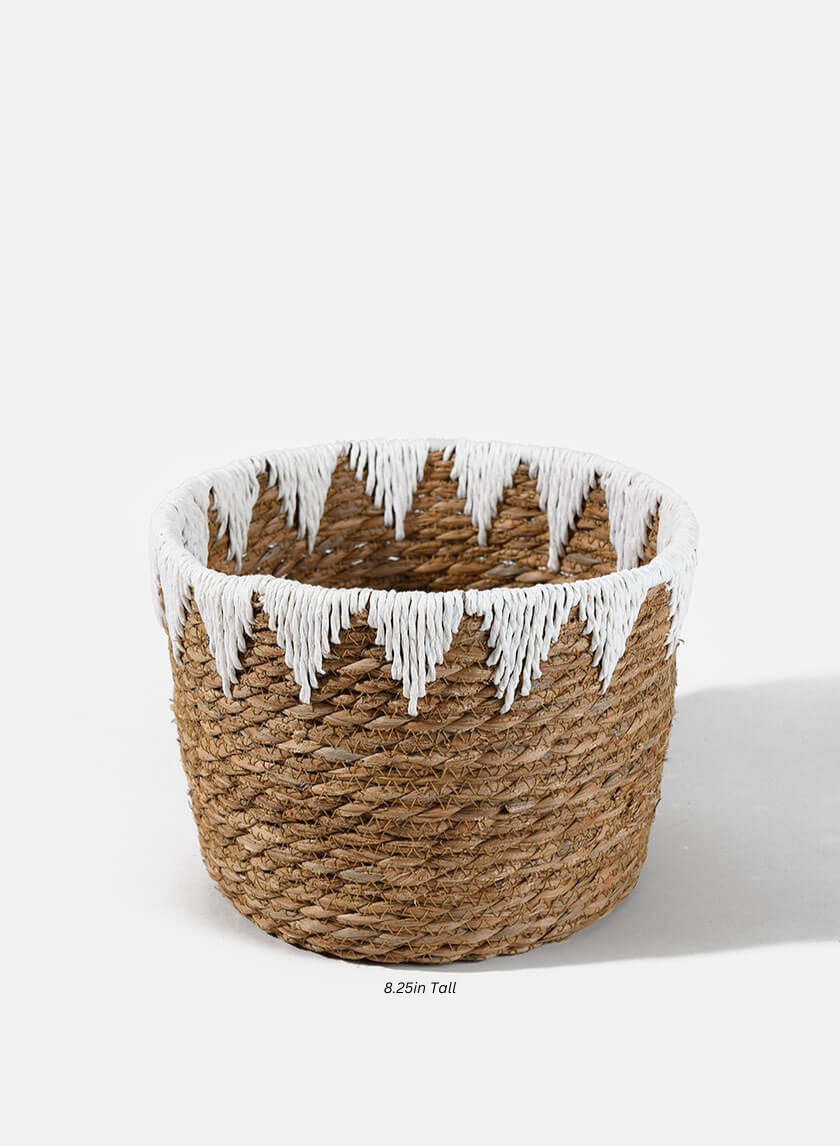 Timbuktu Cattails Basket Decor Jamaligarden 8.25in Tall EACH