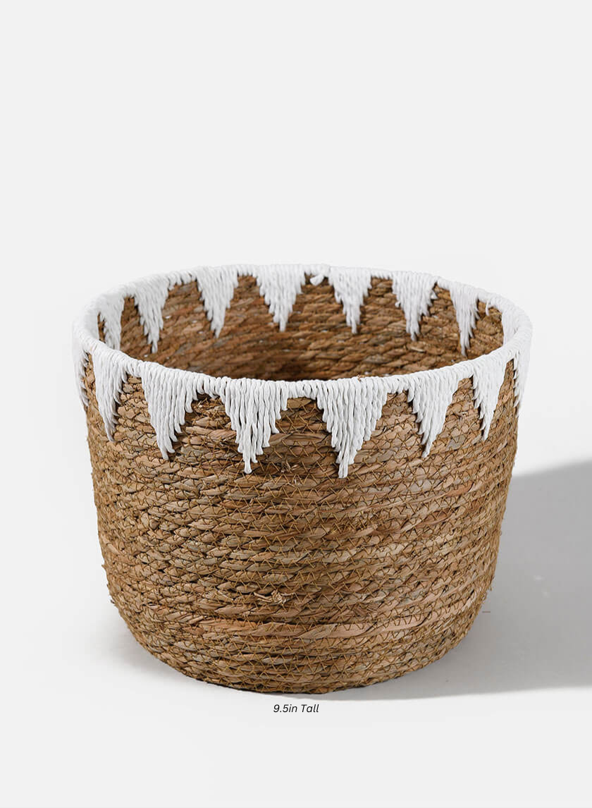 Timbuktu Cattails Basket Decor Jamaligarden 9.5in Tall EACH