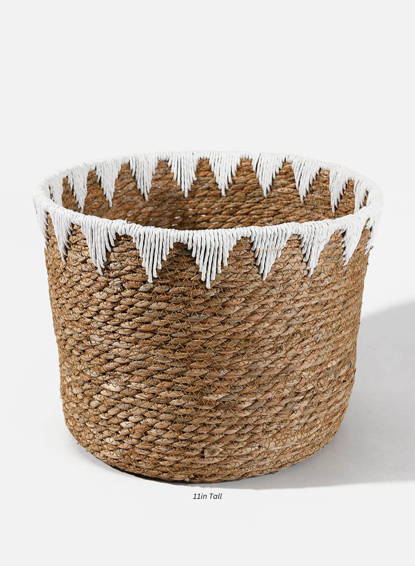Timbuktu Cattails Basket Decor Jamaligarden 11in Tall EACH