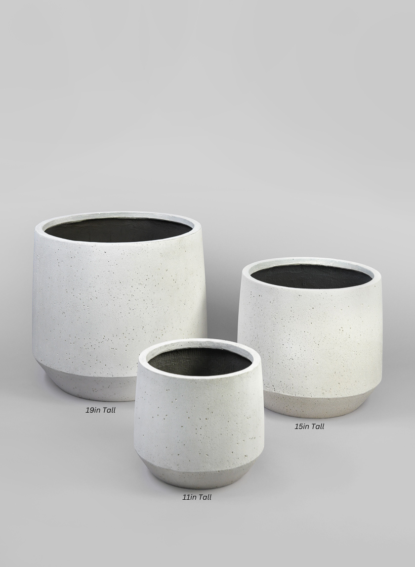 Santa Fe Sand Rock Antique White Planter Decor Jamaligarden