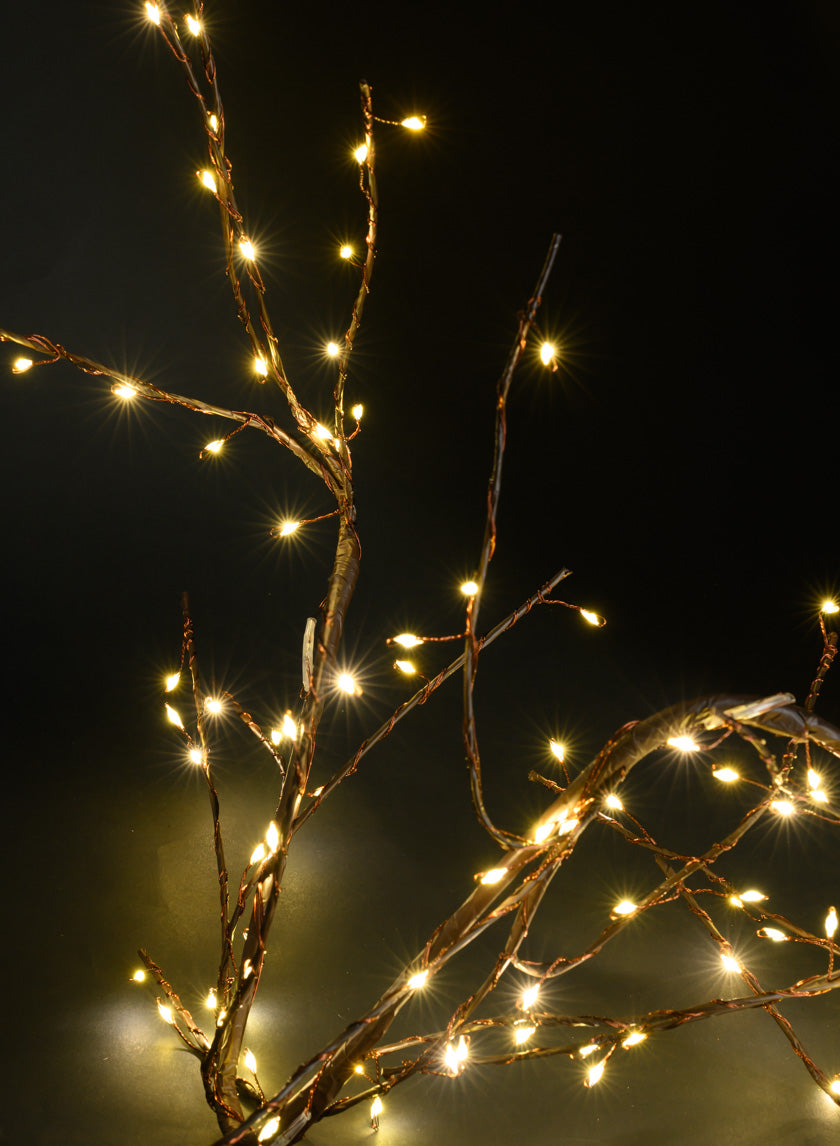 6 Ft Flexible Forest Branch Light, Warm White, Brown Branch Decor Jamaligarden