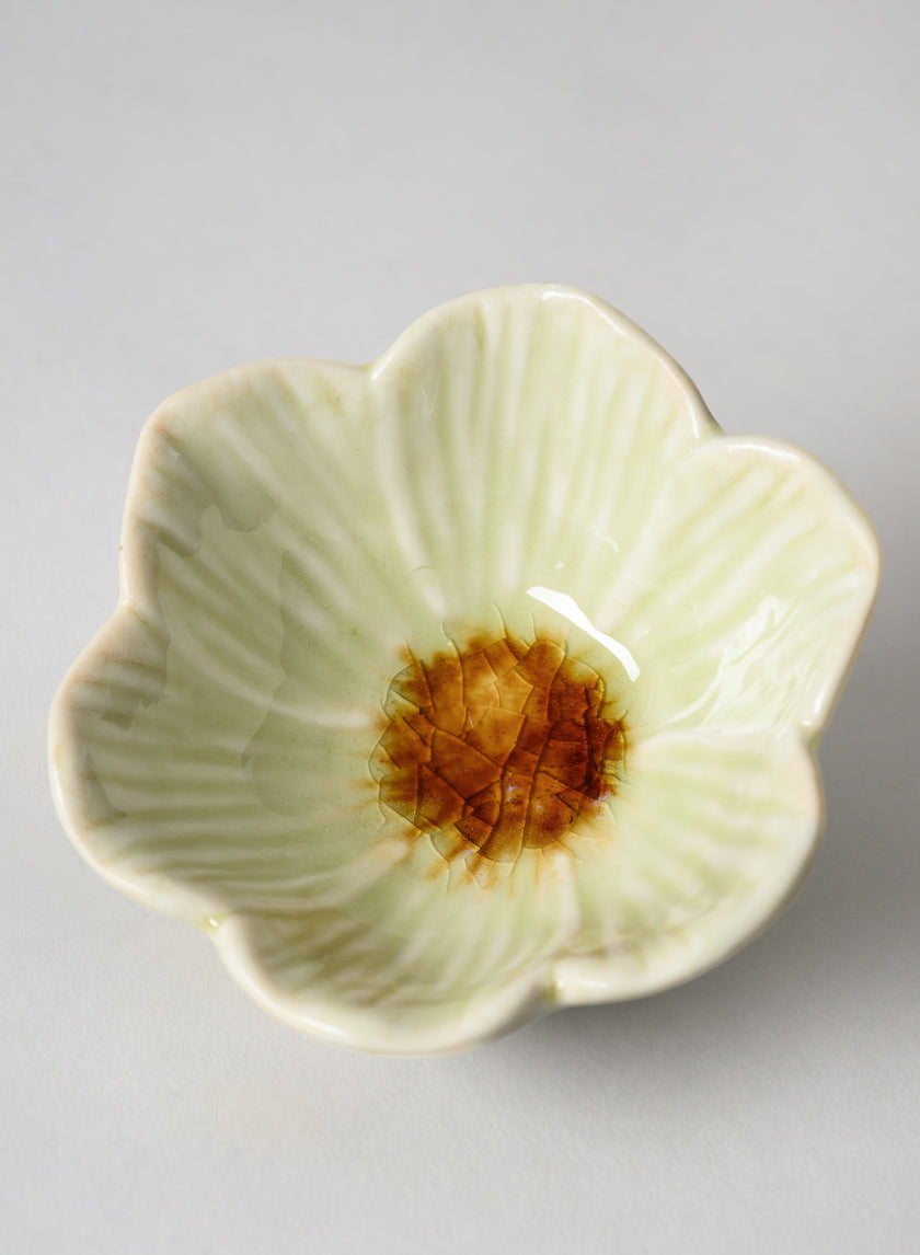 3.75in Wide Chantille Mini Flower Ceramic Bowl, Set of 4 Decor Jamaligarden