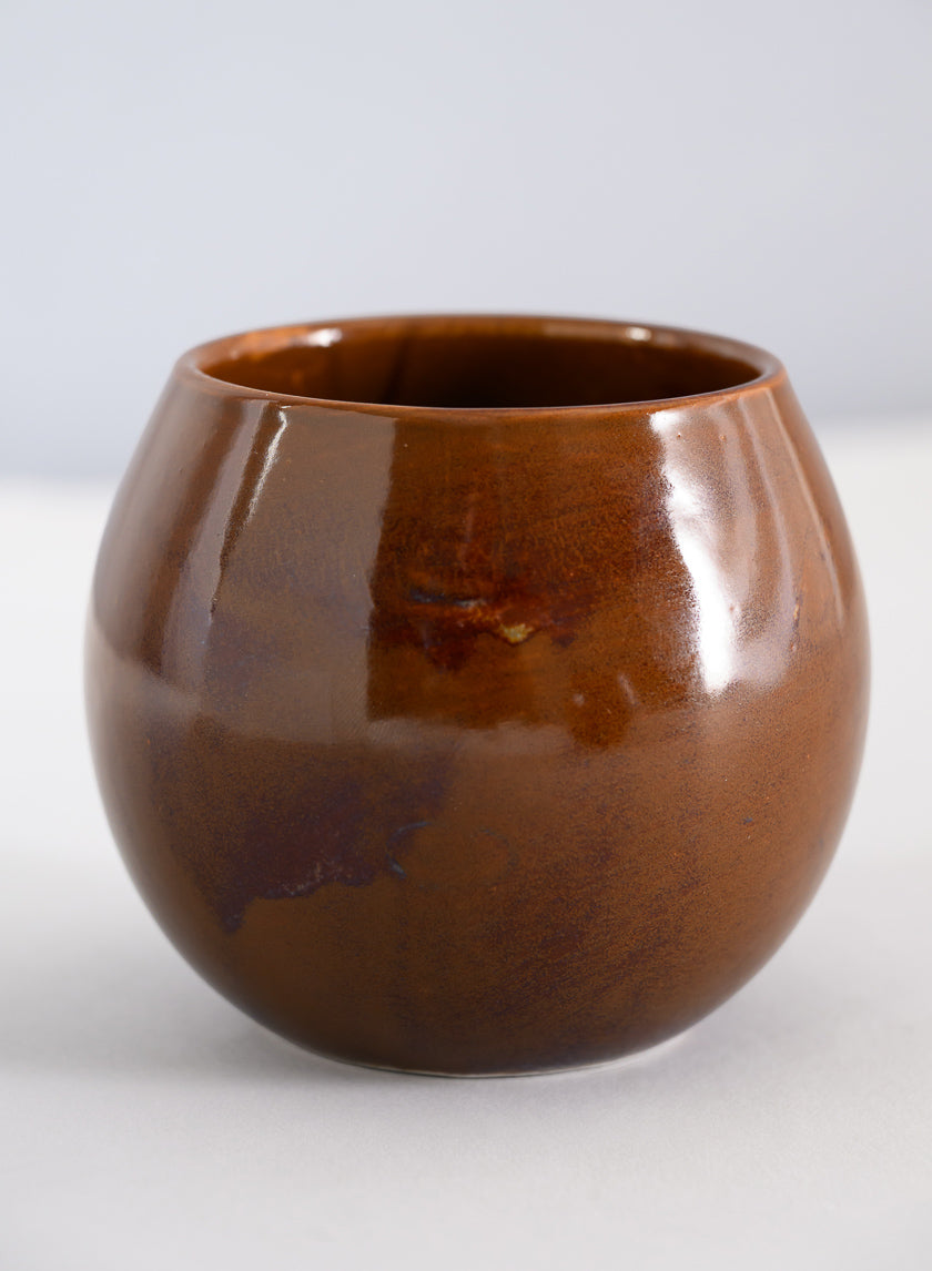 3.25in Tall Guan Oxblood Mini Ceramic Pots, Set of 2 Decor Jamaligarden