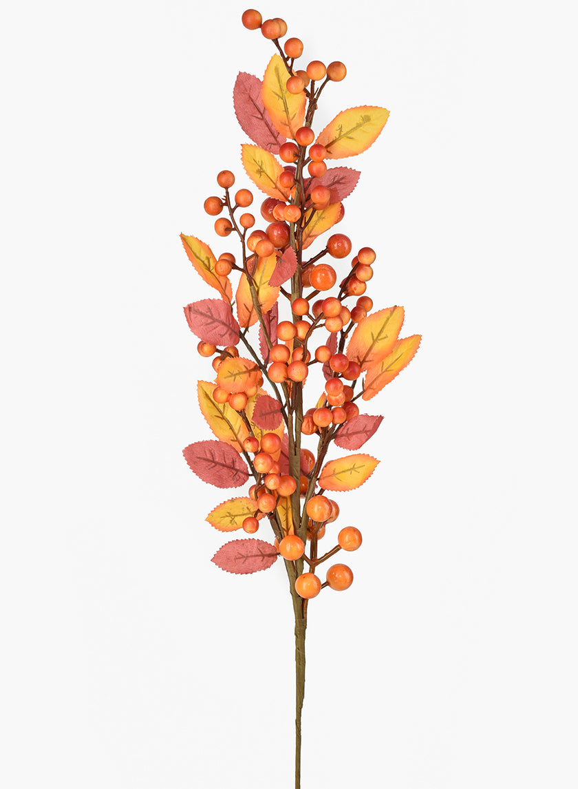 Fall Berry &amp; Leaf Pick Decor Jamaligarden