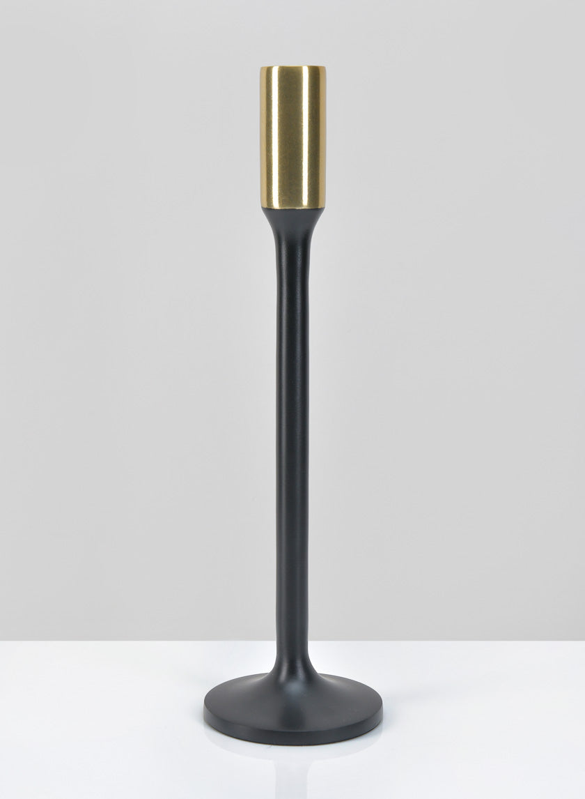 Zaragoza Black &amp; Gold Candlestick Decor Jamaligarden