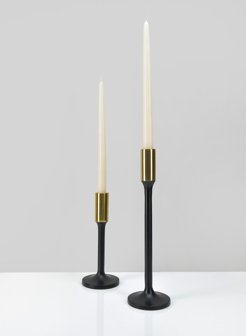 Zaragoza Black & Gold Candlestick Decor Jamaligarden
