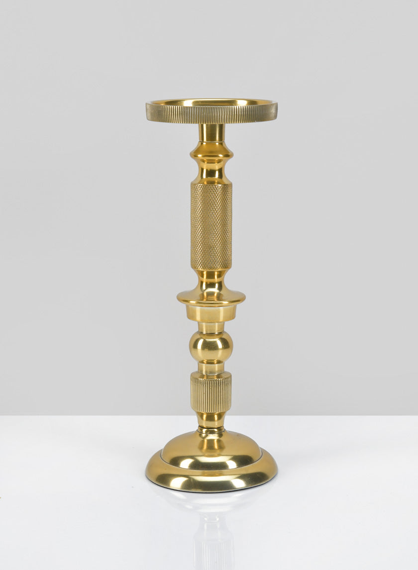 10in Tall Zahra Gold Pillar Holder Decor Jamaligarden