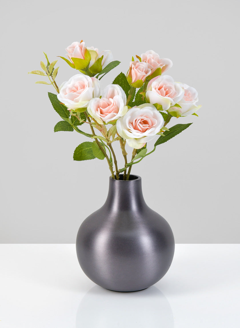 4.5in Tall Oviedo Platinum Mini Vase Decor Jamaligarden