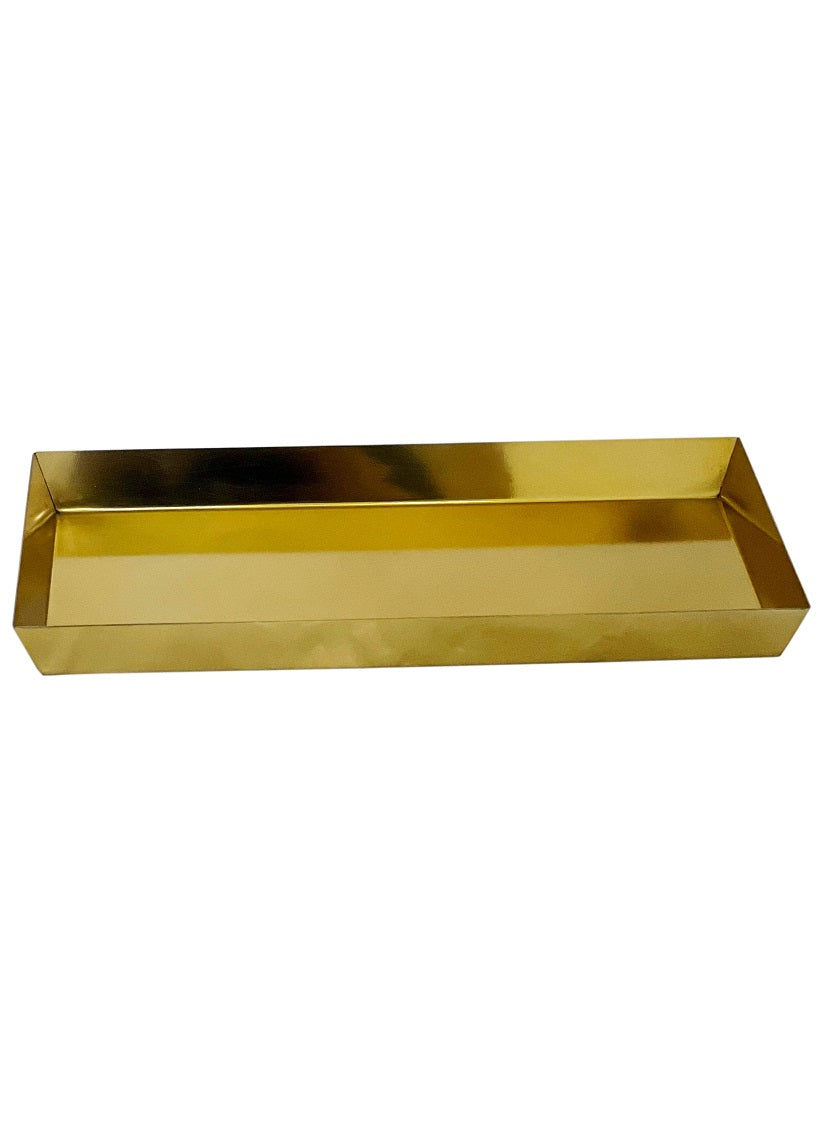 12in Long Rectangular Le Mans Gold Tray Decor Jamaligarden