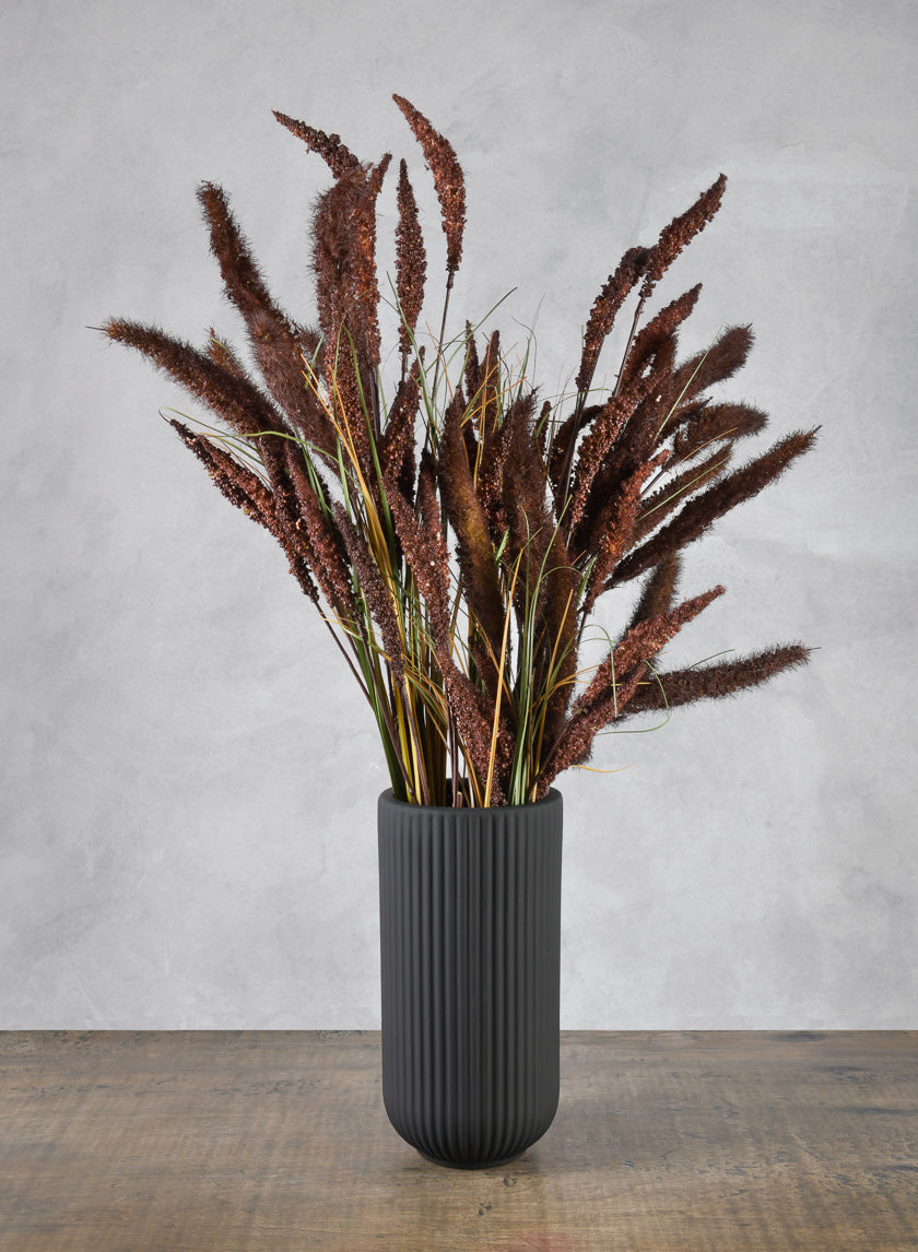 27.5in Long Burgundy Setaria/Onion Grass Bundle Decor Jamaligarden