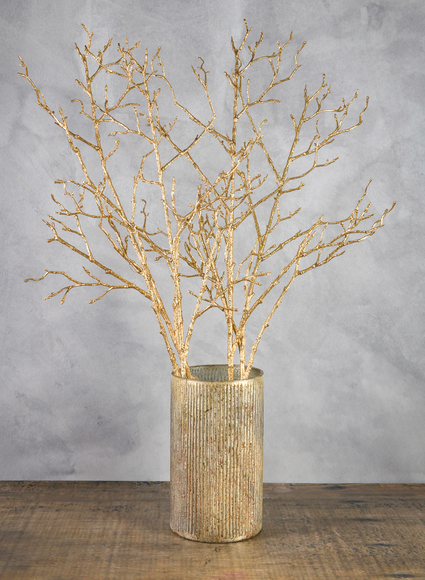 47in Long Glitter Painted Twig Branch Decor Jamaligarden