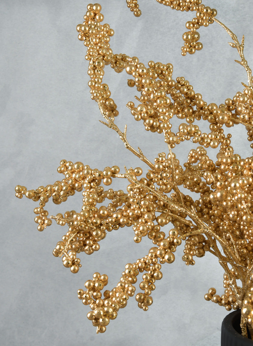 30in Long Glitter Painted Berry Spray Decor Jamaligarden