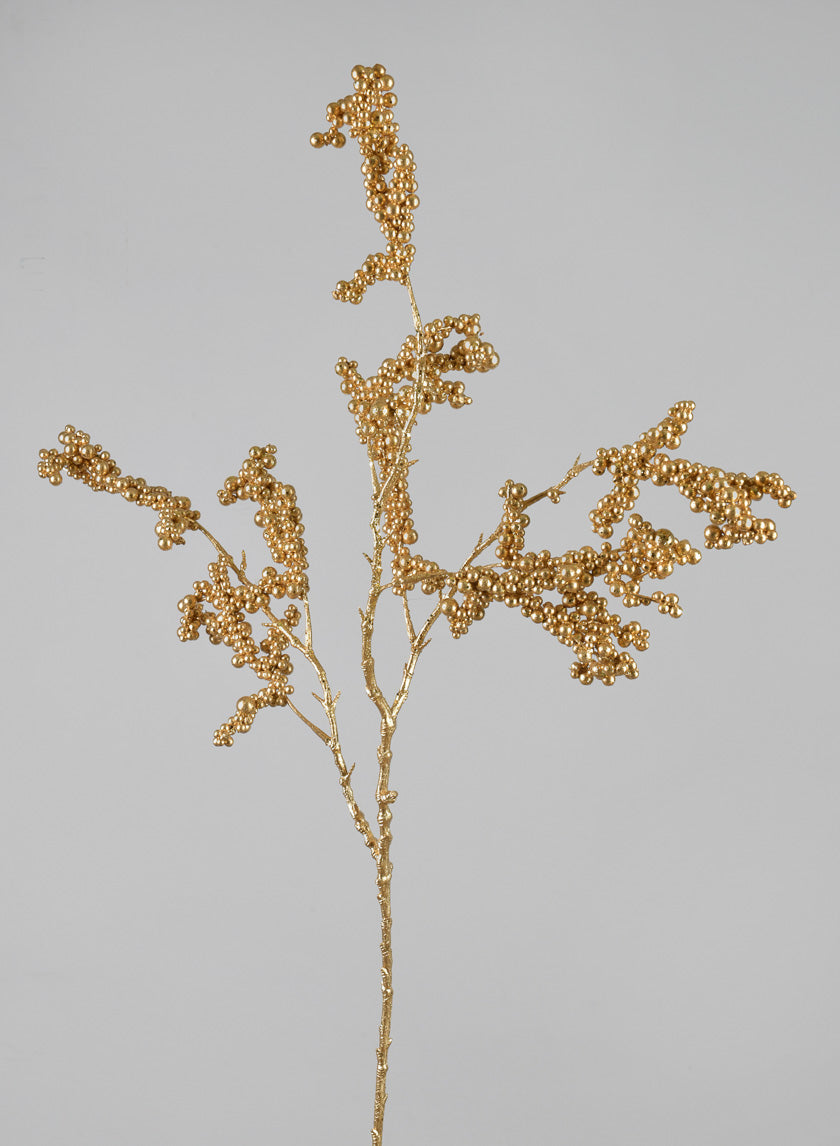 30in Long Glitter Painted Berry Spray Decor Jamaligarden