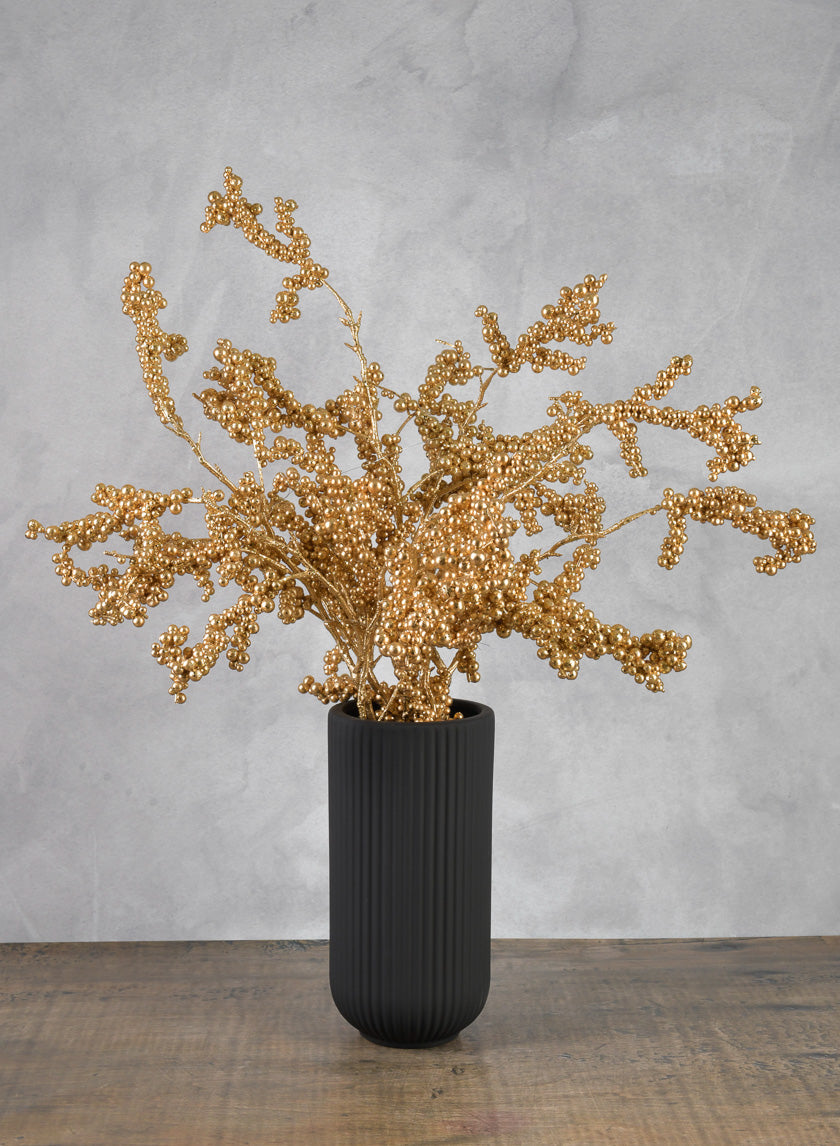 30in Long Glitter Painted Berry Spray Decor Jamaligarden