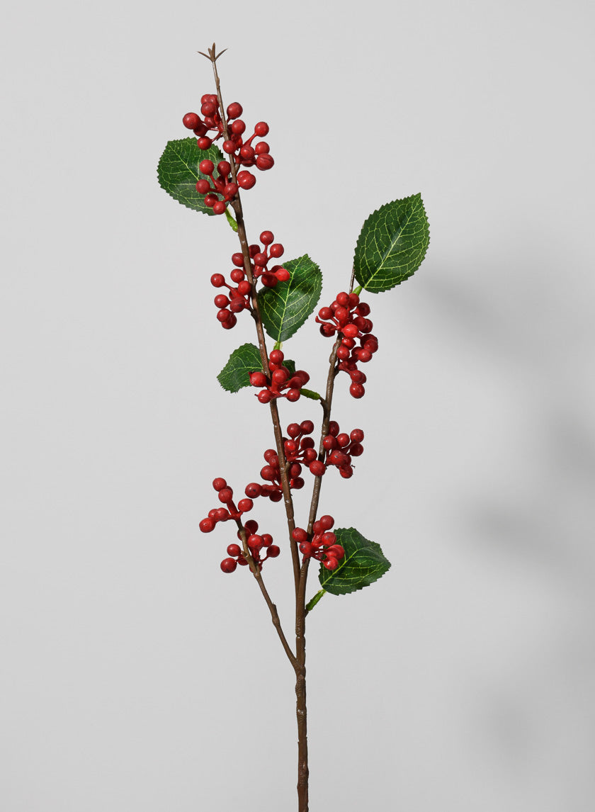 25in Long Outdoor Wild Berry Spray Decor Jamaligarden