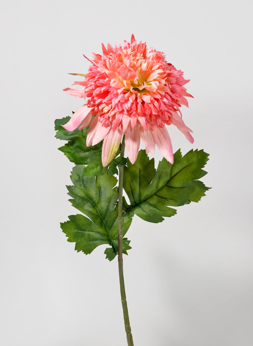 29.5in Long Peach Chrysanthemum Spray Decor Jamaligarden