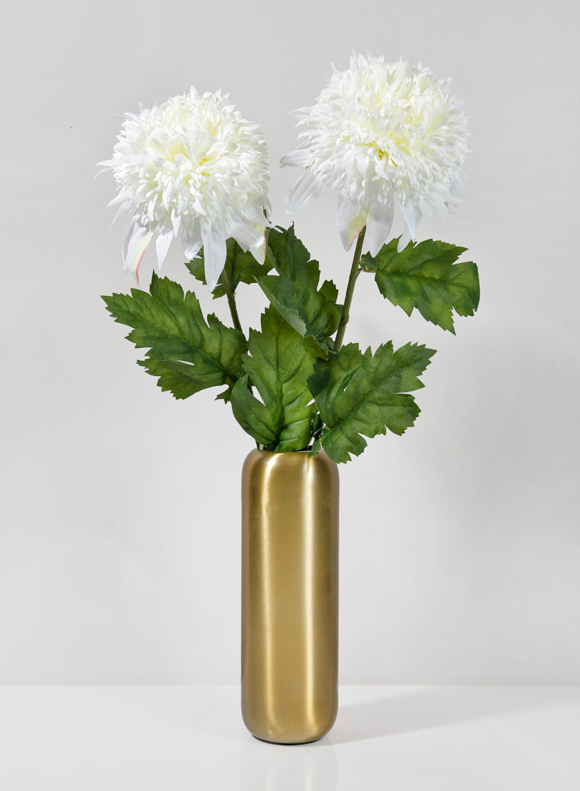 29.5in Long White Chrysanthemum Spray Decor Jamaligarden