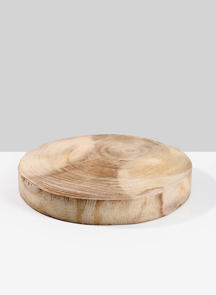 10in Wide Paulownia Wood Trunk Slice Decor Jamaligarden