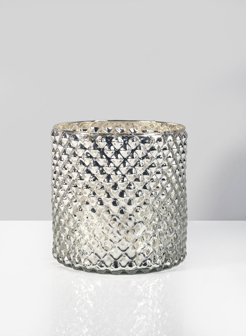 Antique Silver Hobnail Glass Vases Decor Jamaligarden