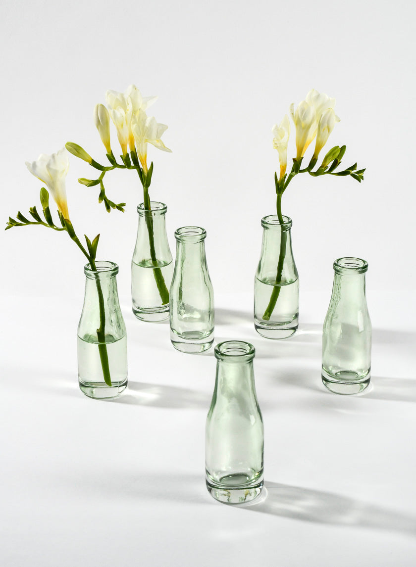 Mexican Green Glass Bud Glass Vases Decor Jamaligarden