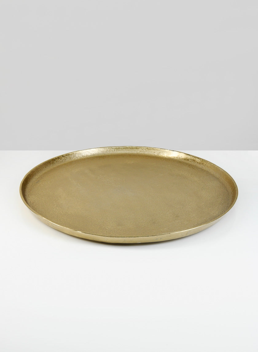 16.5in Wide Gold Plate Decor Jamaligarden