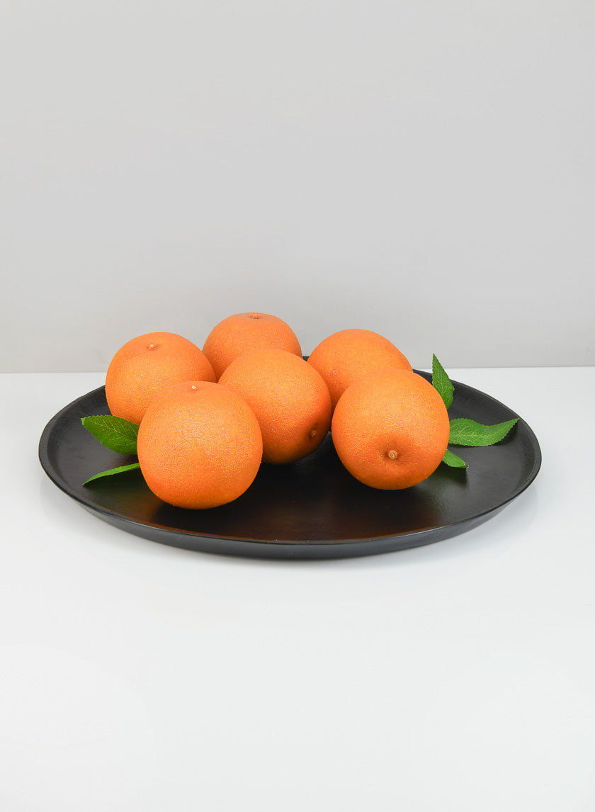 13.25in Wide Black Plate Decor Jamaligarden
