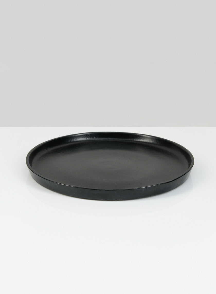 7.5in Wide Black Plate Decor Jamaligarden