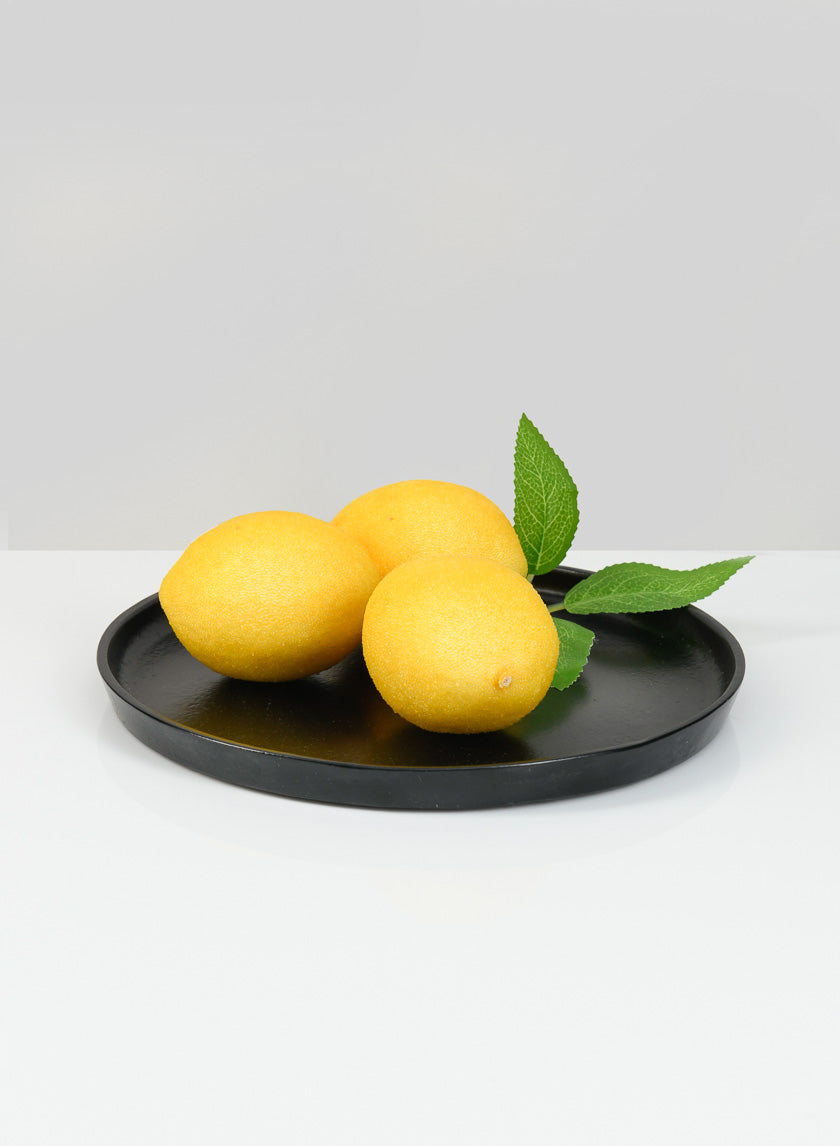 7.5in Wide Black Plate Decor Jamaligarden
