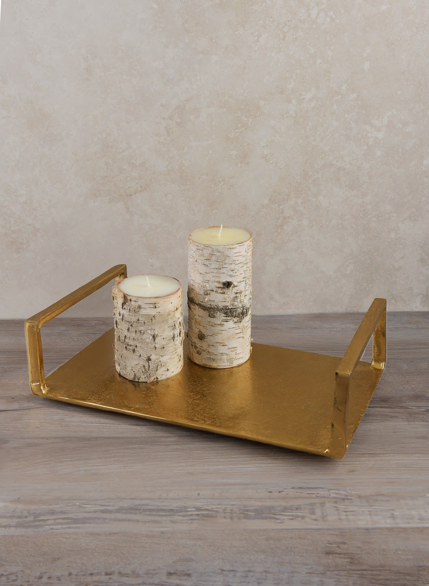 14in Long Atelier Deco Tray, Old Gold Decor Jamaligarden