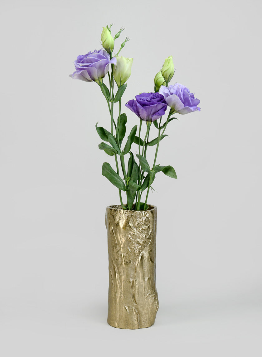 9.5in Tall Boulogne Gold Birch Metal Vase Decor Jamaligarden