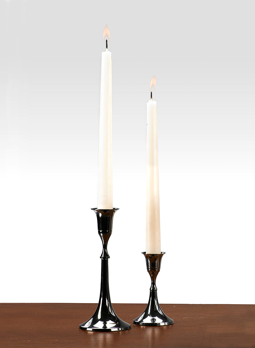 7in Tall Blackened Bronze Candlestick Decor Jamaligarden