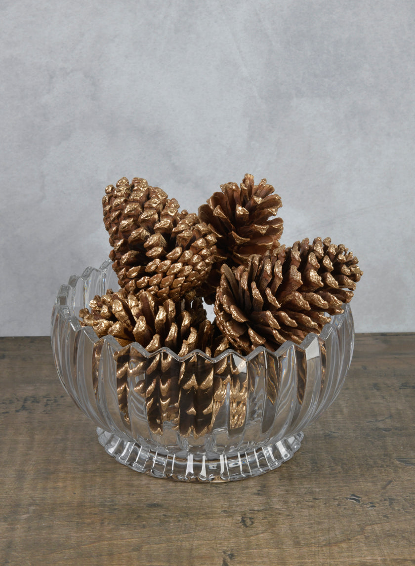4in Long Large Golden Pinecone Decor Jamaligarden