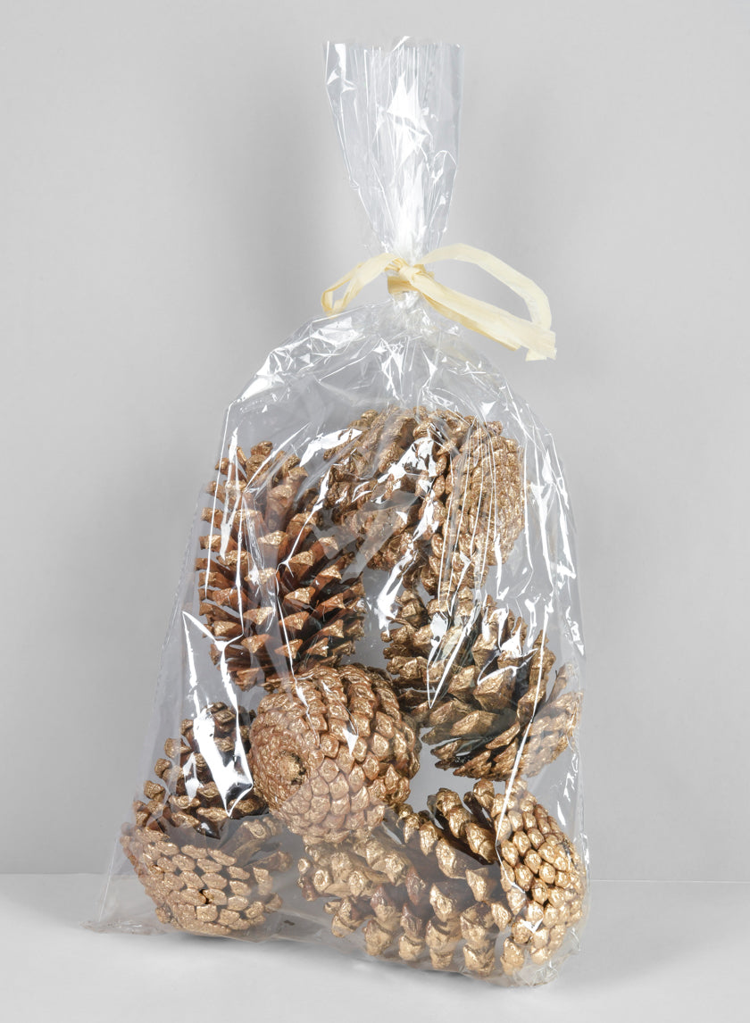 4in Long Large Golden Pinecone Decor Jamaligarden