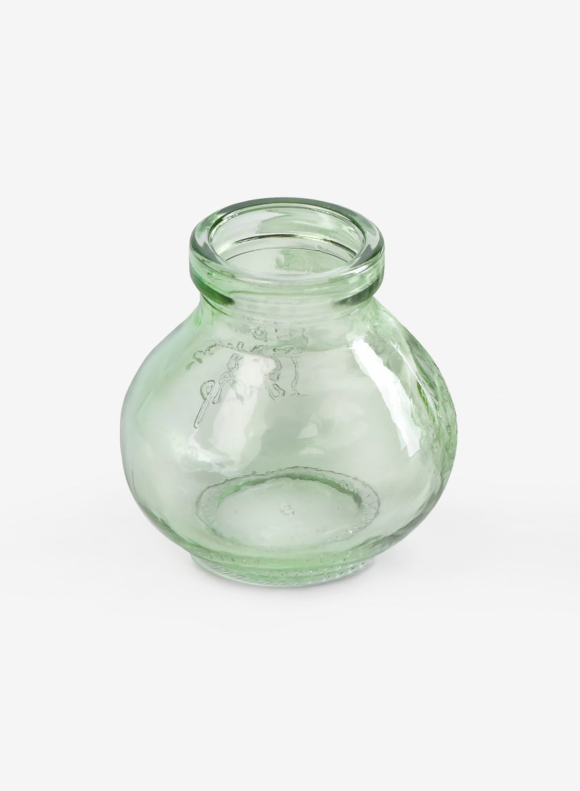 Mexican Green Glass Bud Glass Vases Decor Jamaligarden Green 2.75in Tall SET OF 6