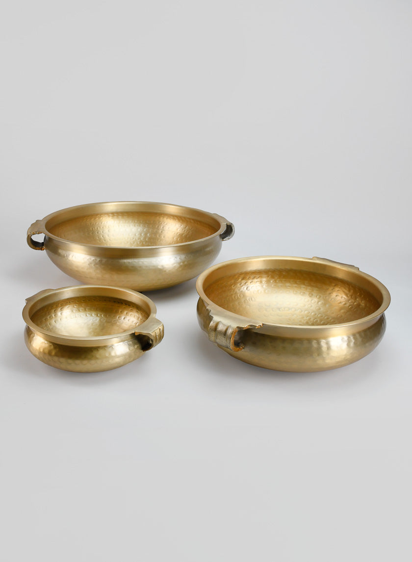 Gold Aluminum Urn Bowls Decor Jamaligarden